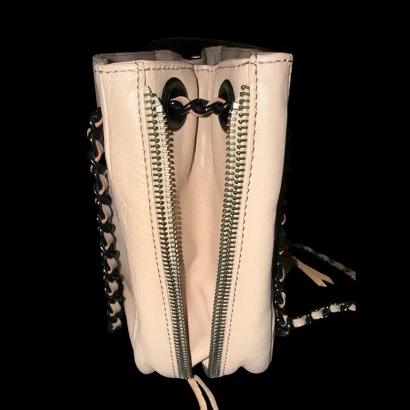Rebecca Minkoff Tan Shoulder Bag with Chain Straps - Picture 2 of 10
